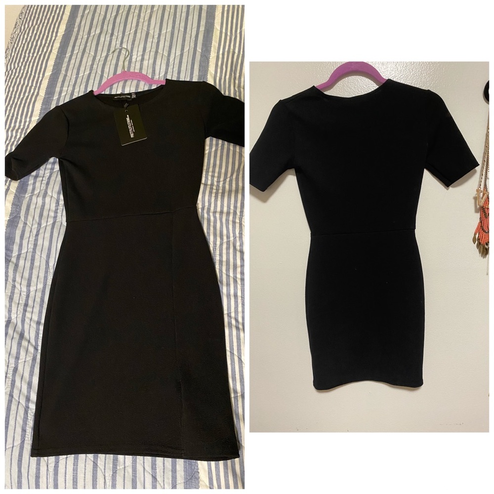 Black mini dress